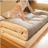DOOGL Japanese Floor Futon Mattress, Tatami Floor Mat Portable Camping Mattress Kids Sleeping Pad Foldable Roll Up Floor Couch Bed with Mattress Protector (Gray,King) view 2