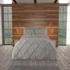 Wega Linen Pinch Pleat Comforter Set All Season Twin/Twin XL 68x88 (3Piece) Silver Comforter Set with 2 Pillow Shams view 2
