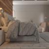 Wega Linen Pinch Pleat Comforter Set All Season Twin/Twin XL 68x88 (3Piece) Silver Comforter Set with 2 Pillow Shams view 3