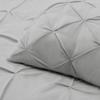 Wega Linen Pinch Pleat Comforter Set All Season Twin/Twin XL 68x88 (3Piece) Silver Comforter Set with 2 Pillow Shams view 4