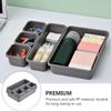 Cabilock 8pcs Light Gray Drawer Storage Boxes for Organizing Sundries Makeup and Stationery Versatile Desktop Organizer for Home and Office Use view 2