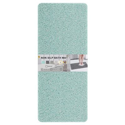 Nonslip Bathtub Mat, Anti Slip Bath Mat 0.6" Extra Thick, Quick Dry Bath Tub Anti Slip Shower Mat, Loofah Non-Slip Bath Mat for Tub Bathroom Pool Kitchen Entryway Home Hotel(Blue 16x39)