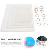 EXCEART 4pcs Creative Notebook Mold Metal Hoops Silicone Casting Mold for Custom Notebooks Includes Glitter and Embellishment Options view 3