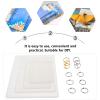 EXCEART 4pcs Creative Notebook Mold Metal Hoops Silicone Casting Mold for Custom Notebooks Includes Glitter and Embellishment Options view 4