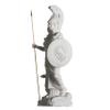 Athena with Owl Medusa Holding Shield Greek Goddess Alabaster Statue 14.56 Inches view 1