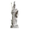 Athena with Owl Medusa Holding Shield Greek Goddess Alabaster Statue 14.56 Inches view 2