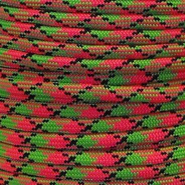 US Ropes Tactical Nylon Micro Cord 1.18mm X 125ft Lightweight Braided Cord (3/64" Diameter) on Spool Camping Boating Home Fishing Garden Jewelry 90lb Test Breaking Load (Watermelon)