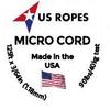 US Ropes Tactical Nylon Micro Cord 1.18mm X 125ft Lightweight Braided Cord (3/64" Diameter) on Spool Camping Boating Home Fishing Garden Jewelry 90lb Test Breaking Load (Watermelon) view 3