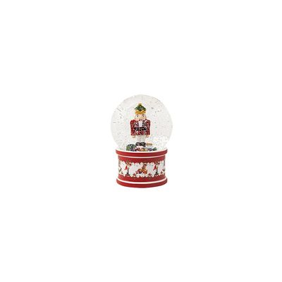 Villeroy & Boch - Christmas, Snow Globe Large, Nutcracker, 13 x 13 x17cm, Porcelain/Glass, Multi-Coloured,14-8327-6694