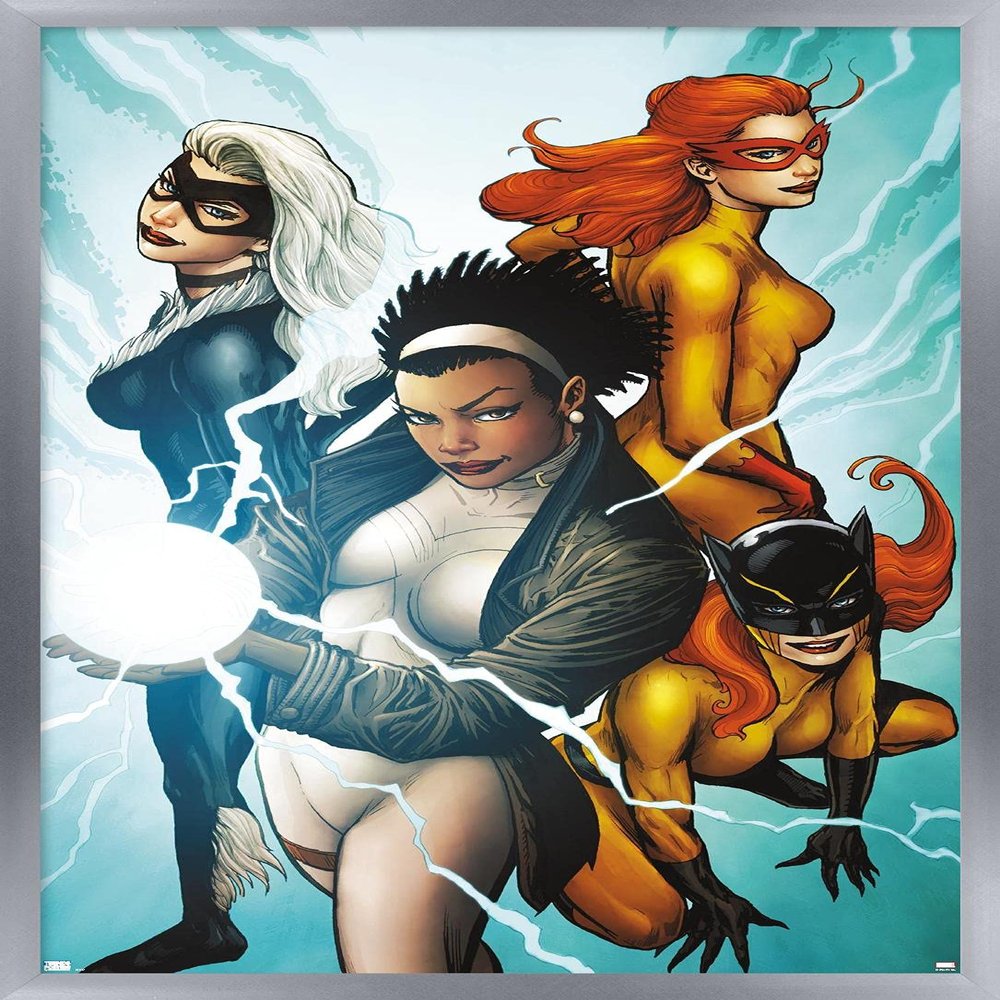 Trends International Marvel Comics Photon - Avengers West Coast #45 Wall Poster, 34L x 22.4W, Silver Framed Version