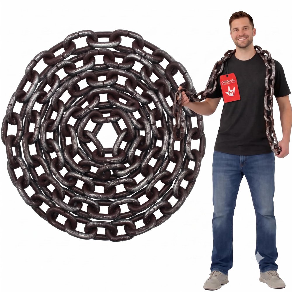 Nicky Bigs Novelties Fake Chain, Prisoner Chain, Fake Chains Prop, Fakes Costume Chains