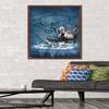 Trends International Brigid Ashwood - Celtic Wolf Wall Poster, 34L x 22.4W, Mahogany Framed Version view 3