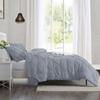Duvet Cover California King Size 3 Piece Pintuck Comforter Set - 1 Duvet Cover 104x98 with 2 Pillow Shams - Ultra Soft Microfiber Bedding Pinch Pleated California King Duvet Cover Set Ice Blue view 3