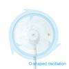 SPT SF-16S88A: 16 O-shaped Oscillating Standing Fan, WHITE view 4