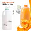 EcoQuality Empty Plastic Juice Bottles with Tamper Evident Caps 64 OZ - Half Gallon, Smoothie Bottles - Ideal for Juices, Milk, Smoothies, Picnic's and even Meal Prep Juice Containers (108) view 3