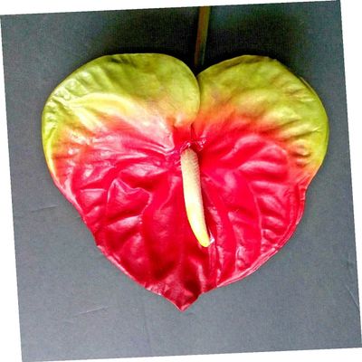 27" Anthurium Stem Silk Flower Floral Arrangements Tropical Hawaiian Flowers FW-32 Realistic Craft Art Decor Plant for Indoor Outdoor Decoration