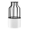 ARTIBETTER Metal Hollow Mosaic Porcelain Vase Terrariums Self Watering Planter Pots for Plants Hydroponics Plants Holder Flower Vases for Centerpieces Hydroponic Planter Iron Frame view 1
