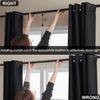 100% Blackout 340 GSM Curtains , 84 inches 2 panel sets, Heat and Full light Blocking Drapes with Grommets for Bedroom, Thermal Insulated Window Treatment Drapes for Living Room (Black,52x84inch) view 4