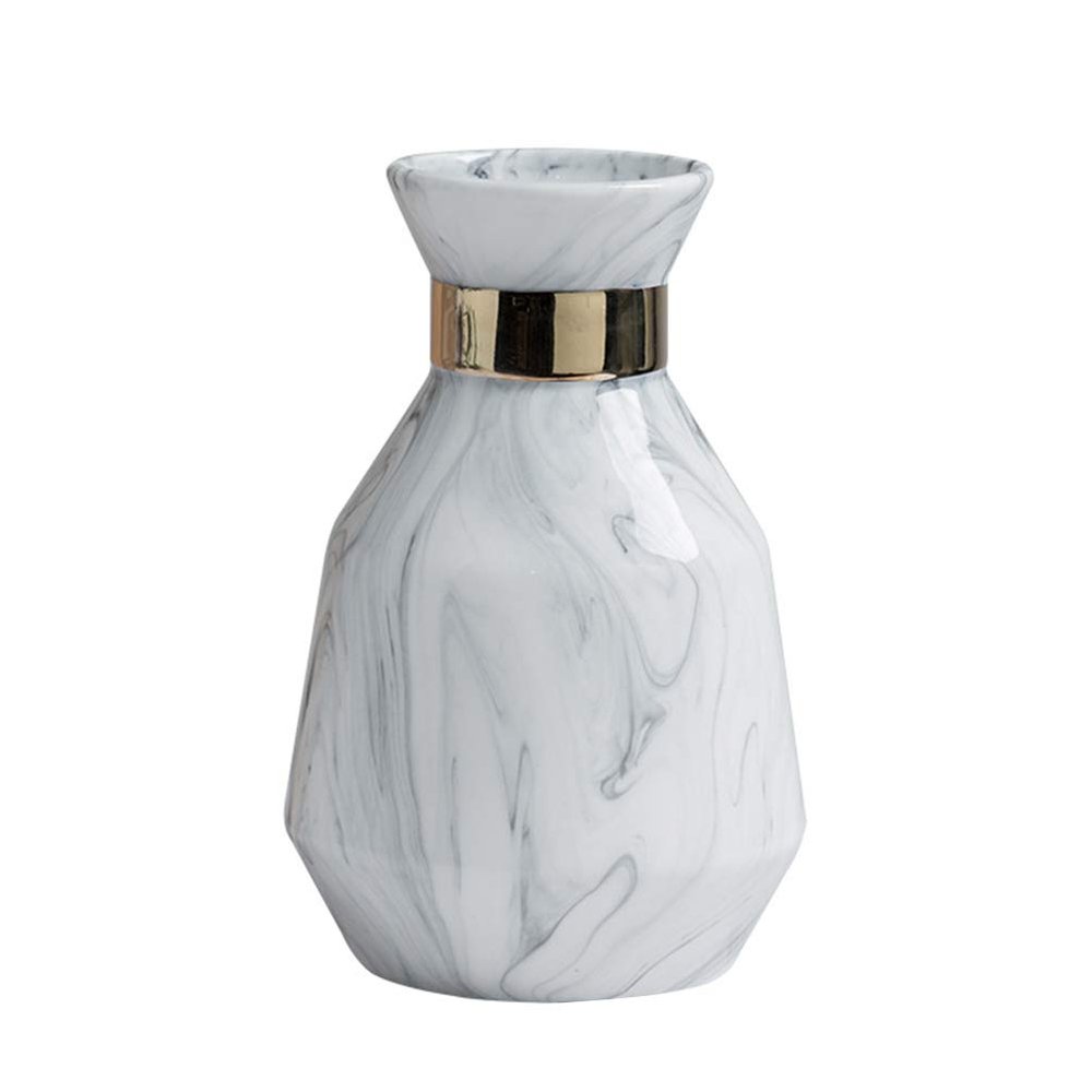 ARTIBETTER Ceramic Flower Pot White Flower Pot Home Pot Artistic Flower Pot