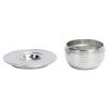 Coffee Capsule, Reusable Compatible Refillable Coffee Filter Basket with Spoon Brush Gaskets for 3A-C273E for Coffee Filter Cone view 2