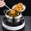 Stainless Steel Deep Fryer Pot Chip Pan Cooker with Lid Frying Pot for Kitchen Accessories-24CM view 3