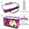 LORVIES Reusable Grocery Bags Boxes Storage Basket, Camel And Castle Collapsible Utility Tote Bags with Long Handle view 3