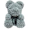 Artificial and Dried Flower 23Cm Foam Bear of Roses Bear Rose Flower Artificial Year Gifts for Women ValentinesHome Wedding Festival DIYbox - ( Color: Gray ) view 1