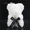 Artificial and Dried Flower 23Cm Foam Bear of Roses Bear Rose Flower Artificial Year Gifts for Women ValentinesHome Wedding Festival DIYbox - ( Color: Gray ) view 3