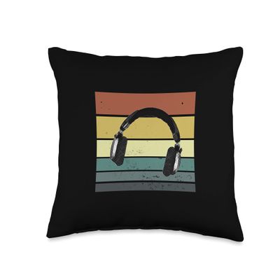 Cool Gamer gifts Retro Vintage gaming Throw Pillow