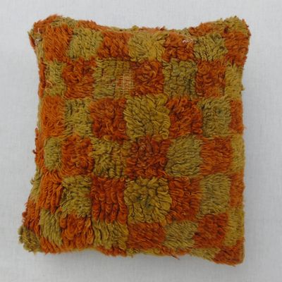 12''x12'' Spuare Shape Shaggy Pillowcase, Plain Check Pattern Cosy Pillowcase, Soft Vintage Pillow Cover, Bohemian Square Throw Pillow Cover, High Pile Pillowcase, Decorative Check Pattern Pillowcase