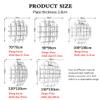 ZWJABYY Display Shelf,Wooden Shelves for Wall,Curio Shelf for Collectibles Tea Display Hanging Wall Decor for Home Decoration,Storage and Gifts,B-70 * 70cm view 3
