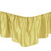 Bed Ruffle - Dust Ruffled Bed Skirt with Platform - Easy Fit with 16 Inch Tailored Drop - Luxurious Silky Satin Hotel Quality, Wrinkle and Fade Resistant (King XL, Taupe) view 1