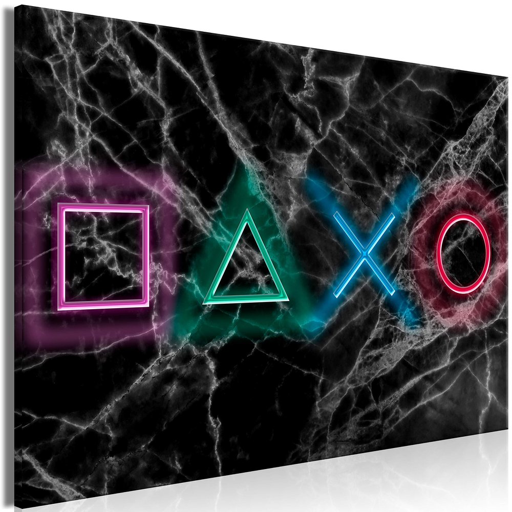 artgeist Acrylic Gel Canvas Wall Art Print, Wall Decor for Gamers 24x16 in