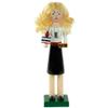 Northlight 14" Black and White Wooden Teacher Christmas Nutcracker view 1