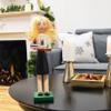 Northlight 14" Black and White Wooden Teacher Christmas Nutcracker view 2