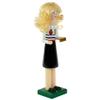 Northlight 14" Black and White Wooden Teacher Christmas Nutcracker view 3