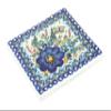 Blue Rose Polish Pottery - Garden of Blue Tile - 4.5"" Square - Ceramic Decorative Tile for Kitchen Backsplash, Trivet or Wall Art view 1