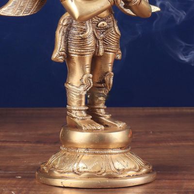 SHIVAJI ARTS Radha Krishna Statue, 18 cm Hand Painted Cultured Marble Radha Krishna Sculpture, Hindu Gods of Love, Hindu Marriage, White, Rainbow, 2 X 5 X 7 Inches