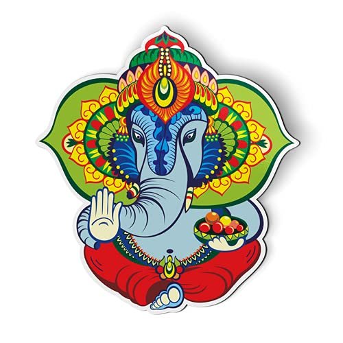 Ganesh Elephant Lord Ganesha - 5" Magnet for Car Locker Refrigerator