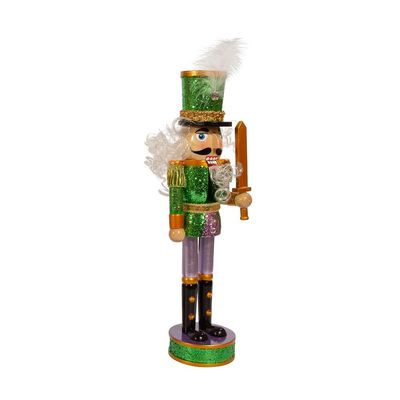 Kurt S. Adler 15-Inch Green King Nutcracker