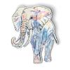 Elephant Pretty Watercolor Artistic - 5" Magnet for Car Locker Refrigerator view 1