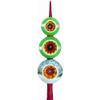 Joy To The World Yule Log Finial Polish Glass Christmas Tree Topper view 1