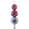 Joy To The World Woodlands Santa Finial Polish Glass Christmas Tree Topper view 1