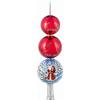 Joy To The World Woodlands Santa Finial Polish Glass Christmas Tree Topper view 2