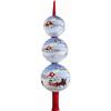 Joy To The World Zakopane Sleigh Ride Finial Polish Glass Christmas Tree Topper view 2