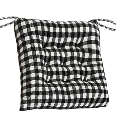 QIAOH Chair Cushions with Ties 1 Pack, Chair Seat Cushions, Chair Pads with Ties, Dining Indoor Chair Pads with Full-Length Ties for Non-Slip Support