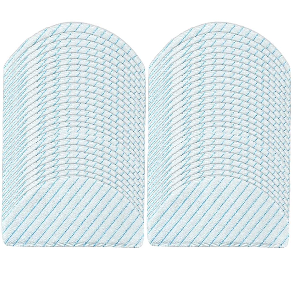 Electropan 50pcs Replacement Deebot t8 Mopping Pads, Washable Reusable Mopping Pads for DEEBOT OZMO T8/T8+/T8 AIV/N8/ N8 Pro/ N8 Pro+ (Mop Pads)
