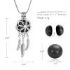 Cremation Jewelry Dream Net Urn Pendant Necklace with Hollow Urn Cremation Jewelry for Ashes Dream Catcher Shape view 2