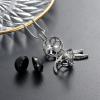 Cremation Jewelry Dream Net Urn Pendant Necklace with Hollow Urn Cremation Jewelry for Ashes Dream Catcher Shape view 3