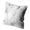 Suklly Modern European Square White Silver Gray Carra Marble Stone Abstract Hidden Zipper Home Sofa Decorative Throw Pillow Cover Cushion Case 20x20 Inch Design Printed Pillowcase view 2